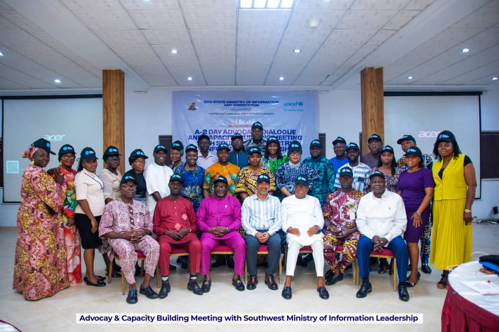 Oyo Gov’t, UNICEF Host High-Level Advocacy Meeting With S’west Information Ministries Oyo Gov’t, UNICEF Host High-Level Advocacy Meeting With S’west Information Ministries