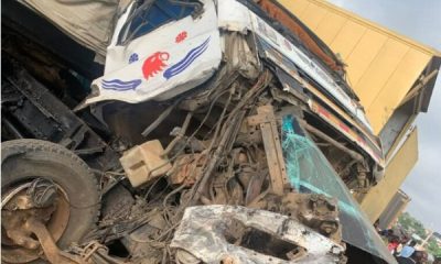 (PHOTOS) Four Killed In Multi-Vehicle Crash Along Soka Axis Of Ibadan-Lagos Expressway