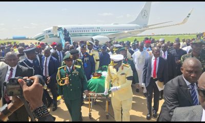 Buhari’s Remains Arrive Katsina Airport