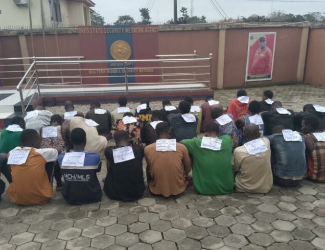 Amotekun Arrests 28 for Robbery, Kidnapping in Ondo