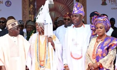 OLUBADAN: “Your Suffering Has Yielded Progress, Growth – Tinubu Tells Nigerians, As Makinde Presents Instruments Of Office To Oba Ladoja  •••Oba Ladoja Demands For Creation Of Ibadan State