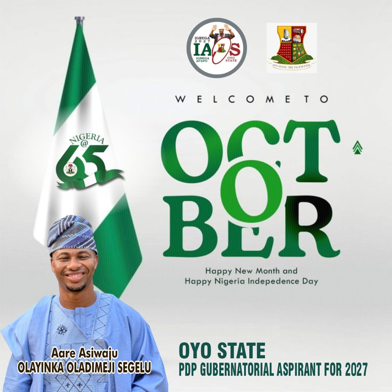 Independence Day: Aare Olayinka Segelu Preaches Hope, Applauds Tinubu, Makinde for Quality Leadership Independence Day: Aare Olayinka Segelu Preaches Hope, Applauds Tinubu, Makinde for Quality Leadership