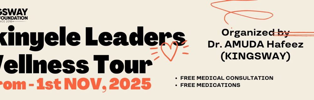 Akinyele Leaders Wellness Tour Kicks Off November 1st To Promote Healthy Leadership, Community Development