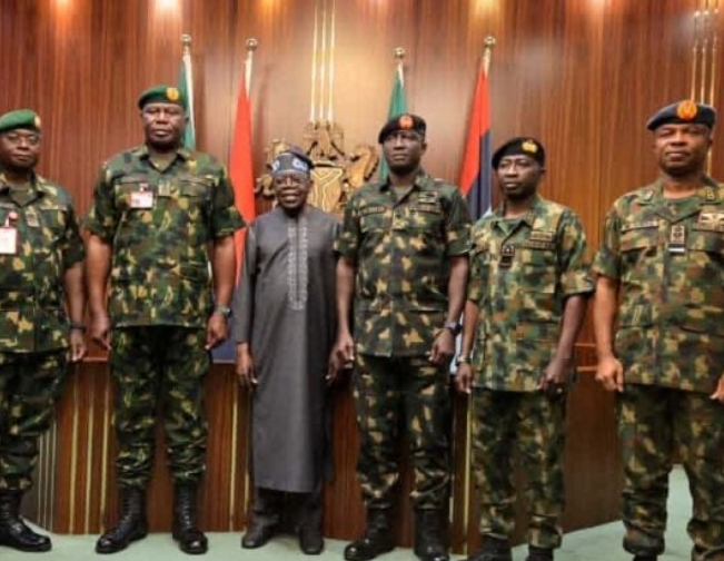 JUST IN: Tinubu Decorates New Service Chiefs