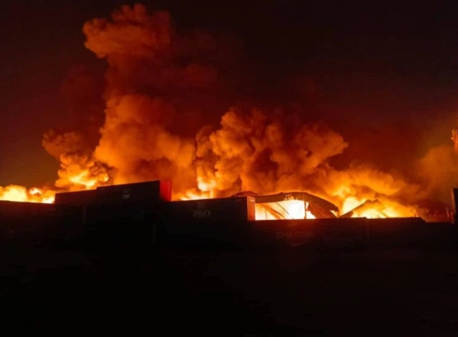 Fire Guts 10 Shops in Ibadan